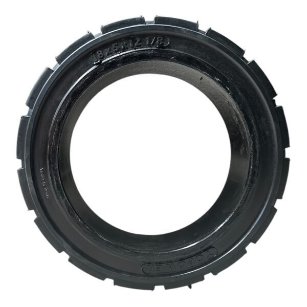 LLANTA SÓLIDA 18X5X12 1/8 TRACCIÓN NEGRA TOPOWER