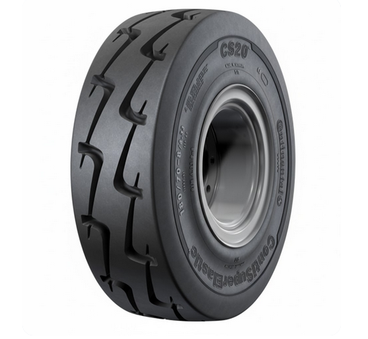 LLANTA SÓLIDA 140/55-9/4.00 CS20+SIT TRACCIÓN NEGRA CONTINENTAL