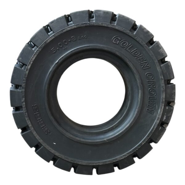 LLANTA SÓLIDA 5.00-8/3.00 SR63 TRACCIÓN NEGRA GOLDEN CROWN